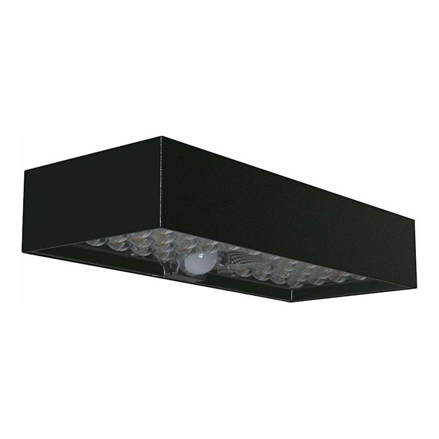LED Соларен аплик със сензор LED/6W/3,7V IP65 4000K 3000 mAh черен