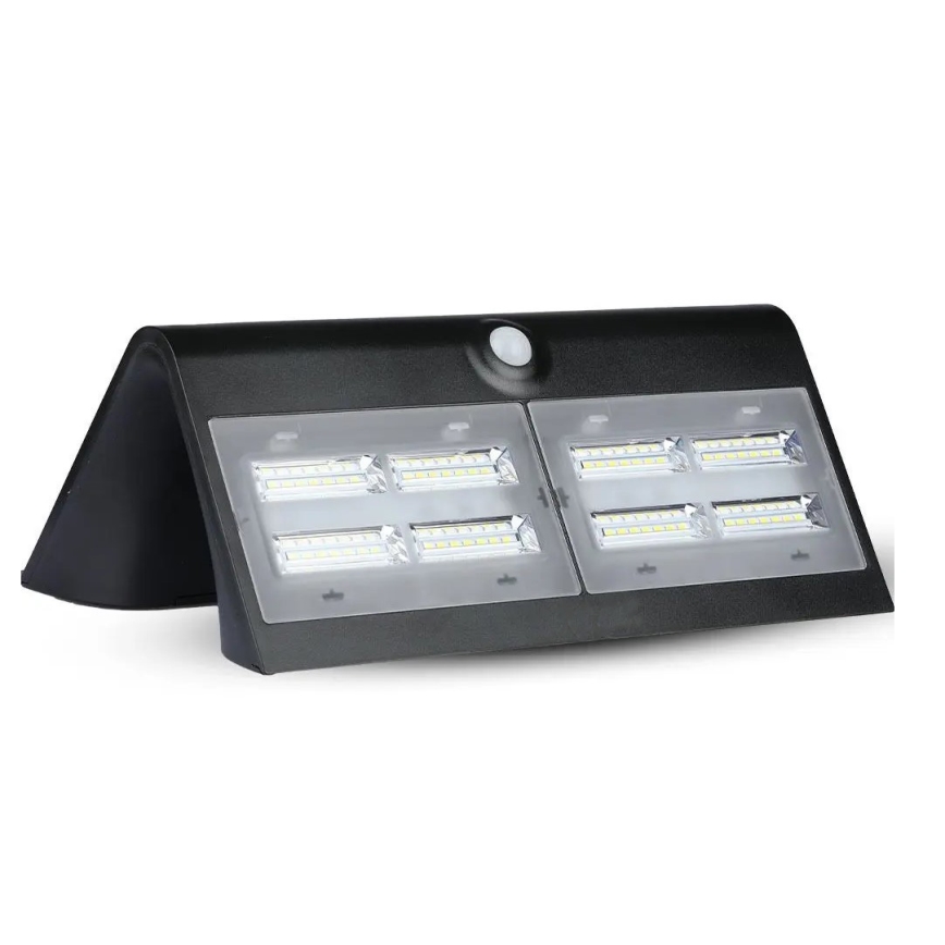 LED Соларен аплик със сензор LED/7W/3,7V 4000K IP65 черен