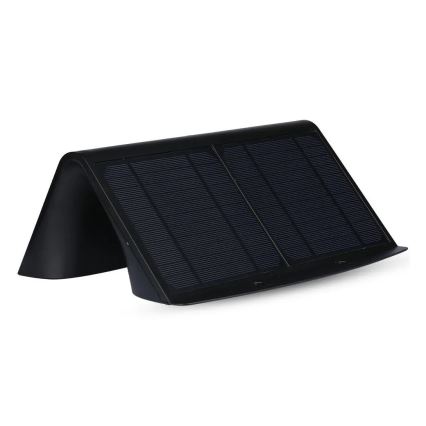 LED Соларен аплик със сензор LED/7W/3,7V 4000K IP65 черен