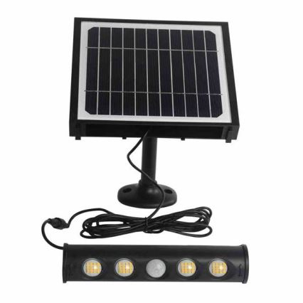 LED Соларен аплик със сензор LED/8W/3,7V 4000 mAh 4000K IP65