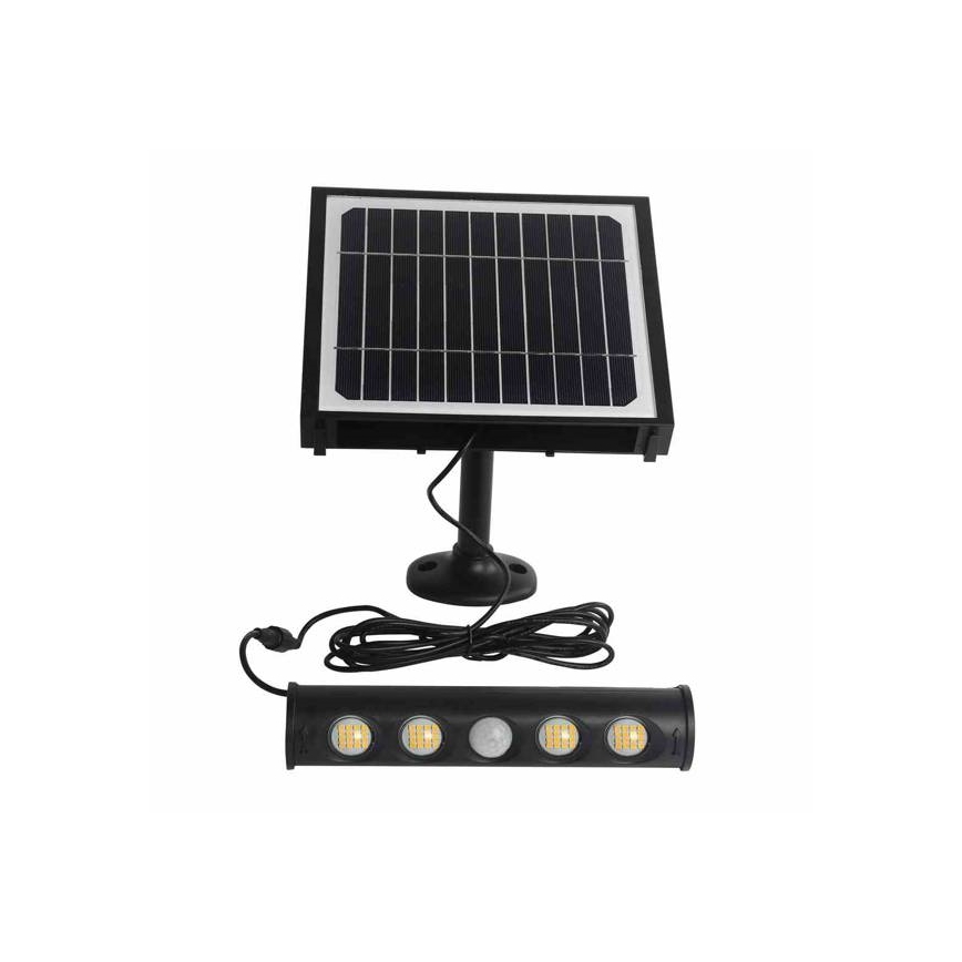 LED Соларен аплик със сензор LED/8W/3,7V 4000 mAh 4000K IP65