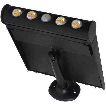 LED Соларен аплик със сензор LED/8W/3,7V IP65 3000K