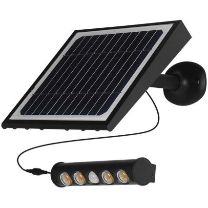 LED Соларен аплик със сензор LED/8W/3,7V IP65 3000K