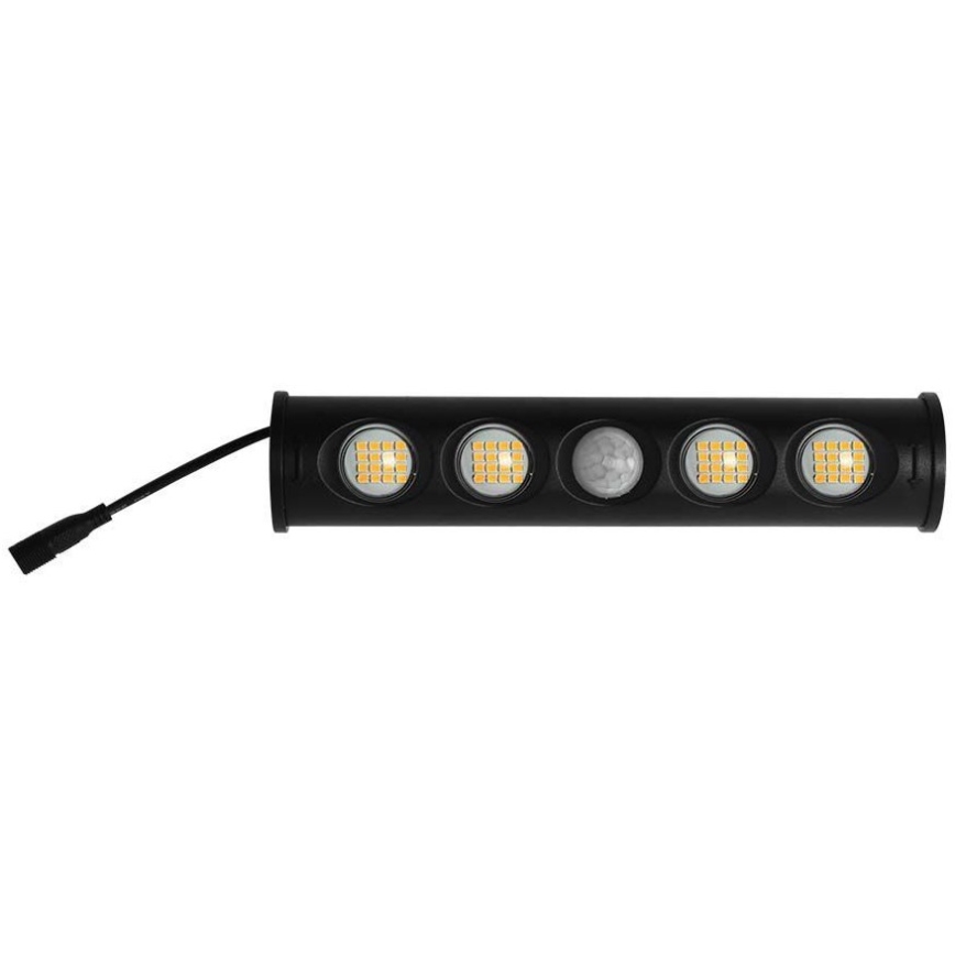 LED Соларен аплик със сензор LED/8W/3,7V IP65 4000K