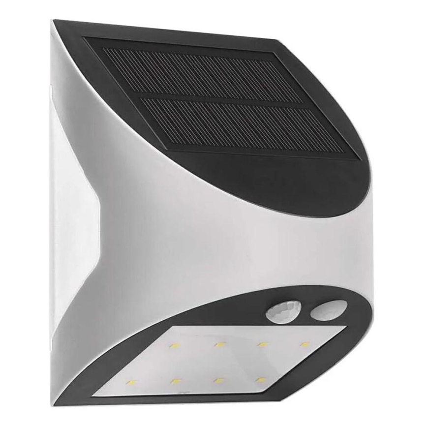 LED Соларен аплик със сензор LUMI LED/3,7W 1200mAh IP54 бял