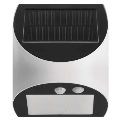 LED Соларен аплик със сензор LUMI LED/3,7W 1200mAh IP54 бял