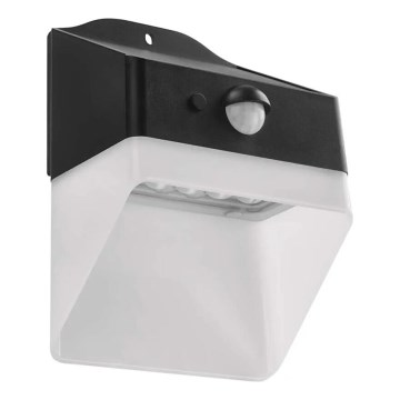 LED Соларен аплик със сензор LUMI LED/3,7W IP65 черен