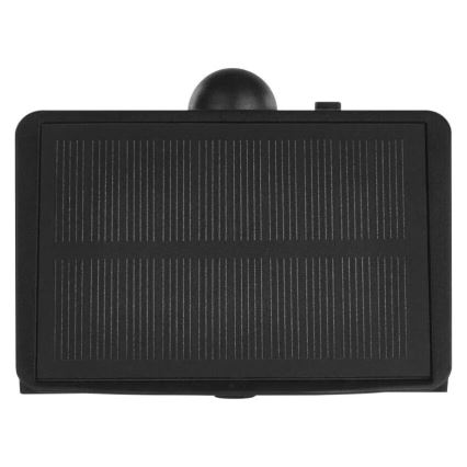 LED Соларен аплик със сензор LUMI LED/3,7W IP65 черен