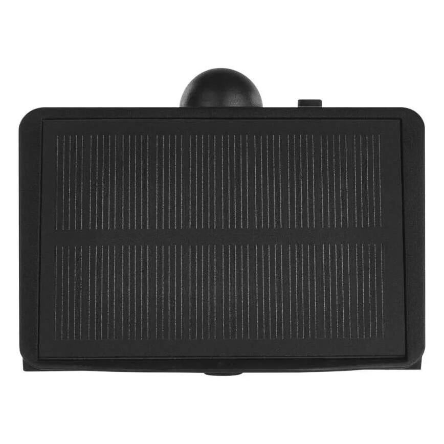 LED Соларен аплик със сензор LUMI LED/3,7W IP65 черен