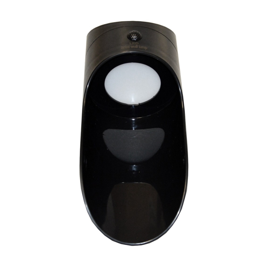 LED Соларен аплик със сензор PALESA LED/1W/3,7V IP65 1800 mAh черен