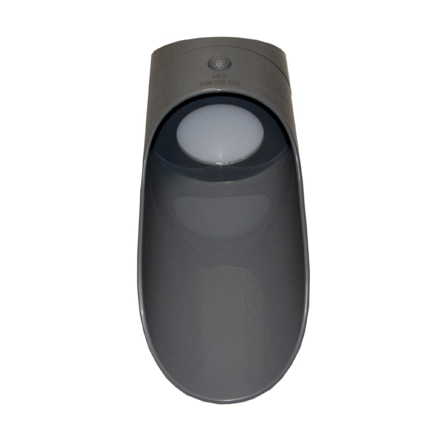LED Соларен аплик със сензор PALESA LED/1W/3,7V IP65 1800 mAh сив