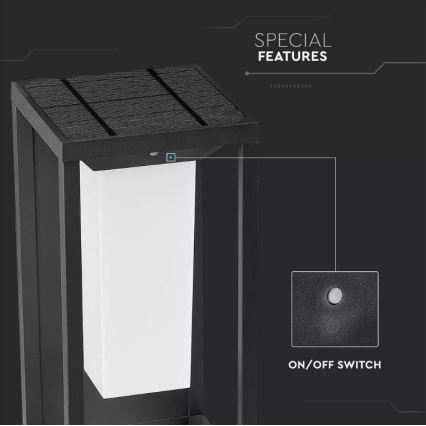 LED Соларен аплик със сензор SAMSUNG CHIP LED/2W/3,7V IP65