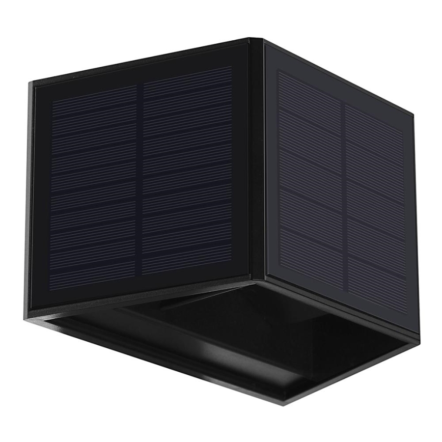 LED Соларен аплик WINGS LED/2W/1300 mAh 3,7V 3000K IP54 черен