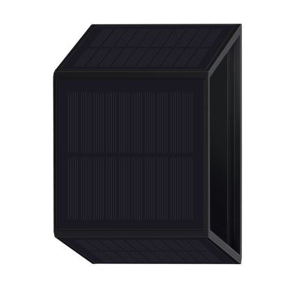 LED Соларен аплик WINGS LED/2W/1300 mAh 3,7V 3000K IP54 черен