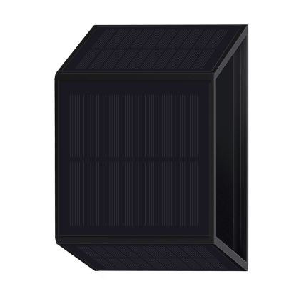 LED Соларен аплик WINGS LED/2W/1300 mAh 3,7V 6000K IP54 черен