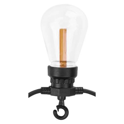LED соларен декоративен гирлянд 10xLED/0,6W/1,2V 4,5m IP44 800 mAh