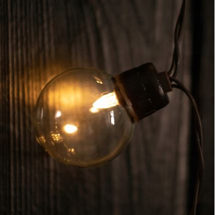 LED соларен декоративен гирлянд 20xLED/8 функции 500 mAh 7,6 m IP67 топло бяло