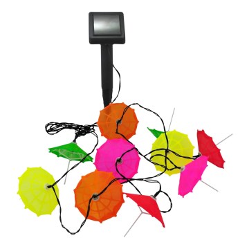 LED соларен гирлянд 10xLED/1,2V 300 mAh 3,8 m IP44 чадъри