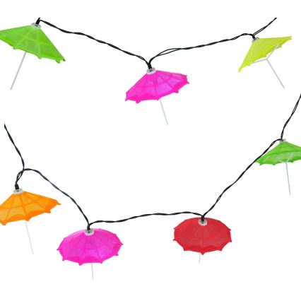 LED соларен гирлянд 10xLED/1,2V 300 mAh 3,8 m IP44 чадъри