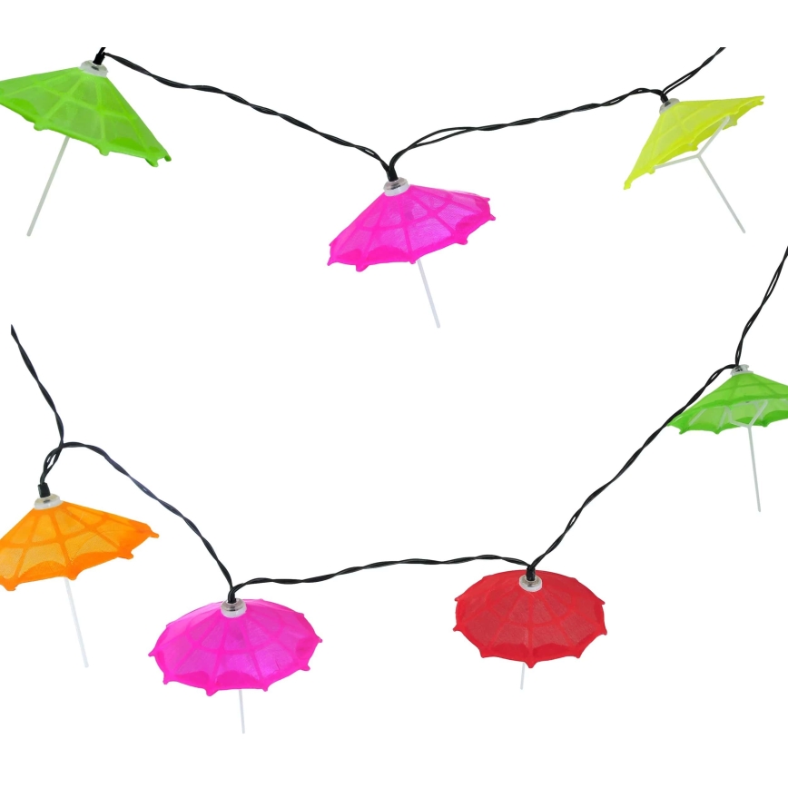 LED соларен гирлянд 10xLED/1,2V 300 mAh 3,8 m IP44 чадъри