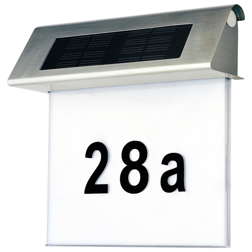 LED Соларен номер на къща LED/2x0,07W/2,4V 1200 mAh IP44