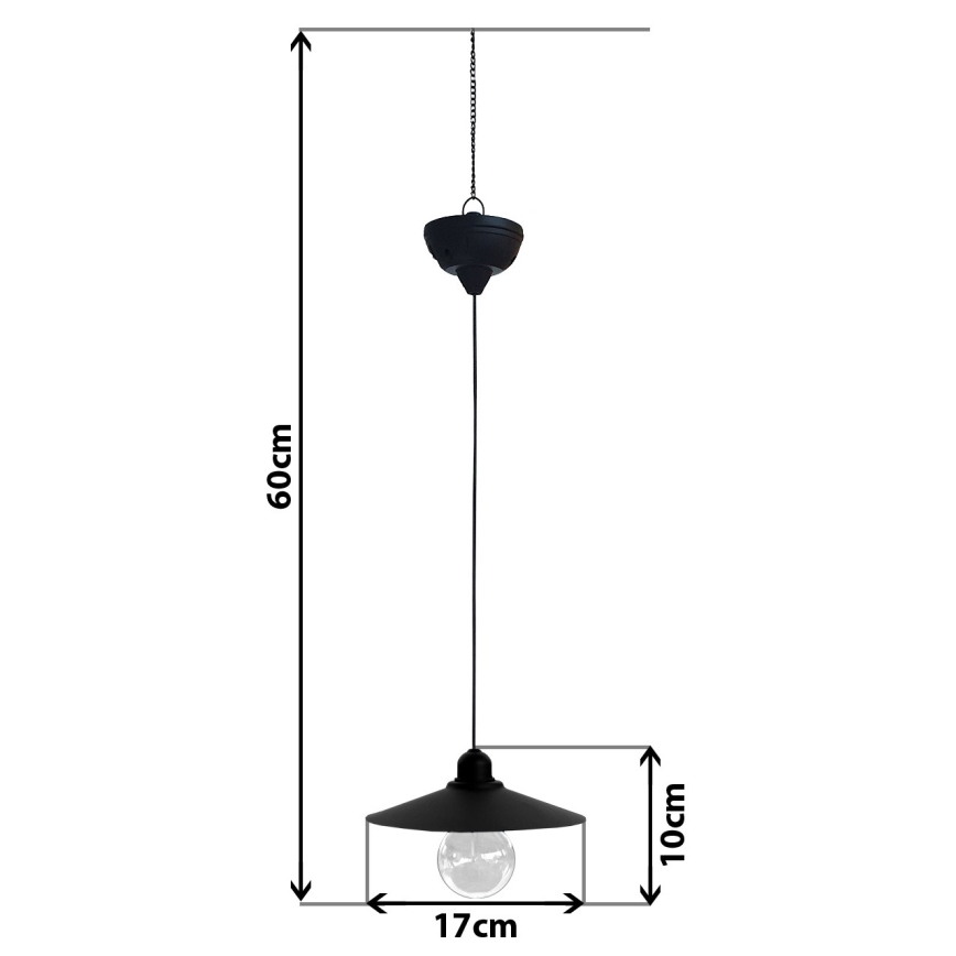 LED Соларен полилей на връв DINA 1,2V 200 mAh IP44
