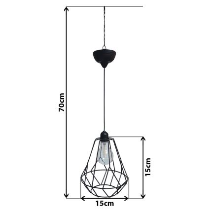 LED Соларен полилей на връв KATTY 1,2V 300 mAh IP44