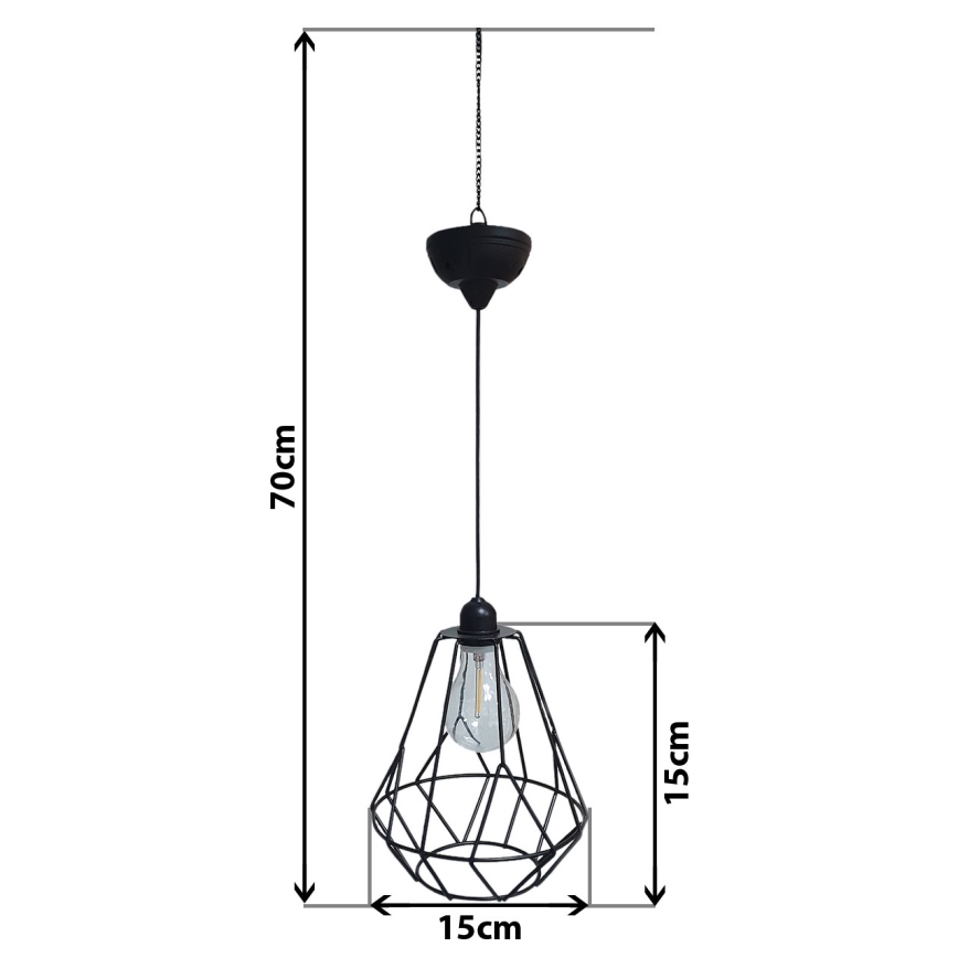 LED Соларен полилей на връв KATTY 1,2V 300 mAh IP44