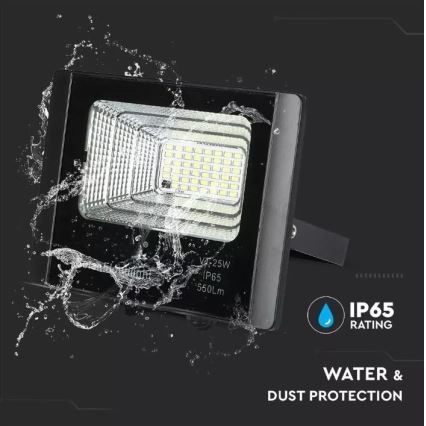 LED регулируем соларен прожектор LED/12W/3,2V 6000K IP65 5000 mAh + дистанционно управление