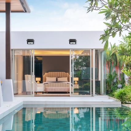 LED соларен прожектор с датчик за движение и здрач EPAD LED/5W/3000 mAh 3,7V 4000K IP65