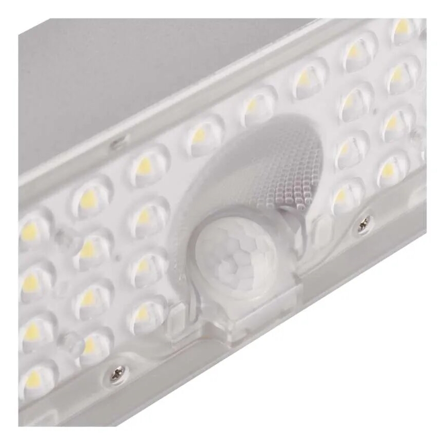 LED соларен прожектор с датчик за движение LED/3,7V 3000mAh 4000K IP65 бял