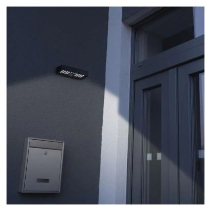 LED соларен прожектор с датчик за движение LED/3,7V 3000mAh 4000K IP65 черен