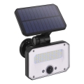 LED соларен прожектор с датчик за движение SPILO LED/3,7V 3600mAh 4000K IP54 + дистанционно управление