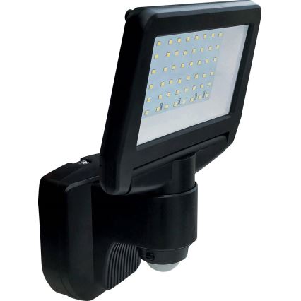 LED соларен прожектор с сензор TOMI LED/10W/7,4V 1800 mAh IP44 черен