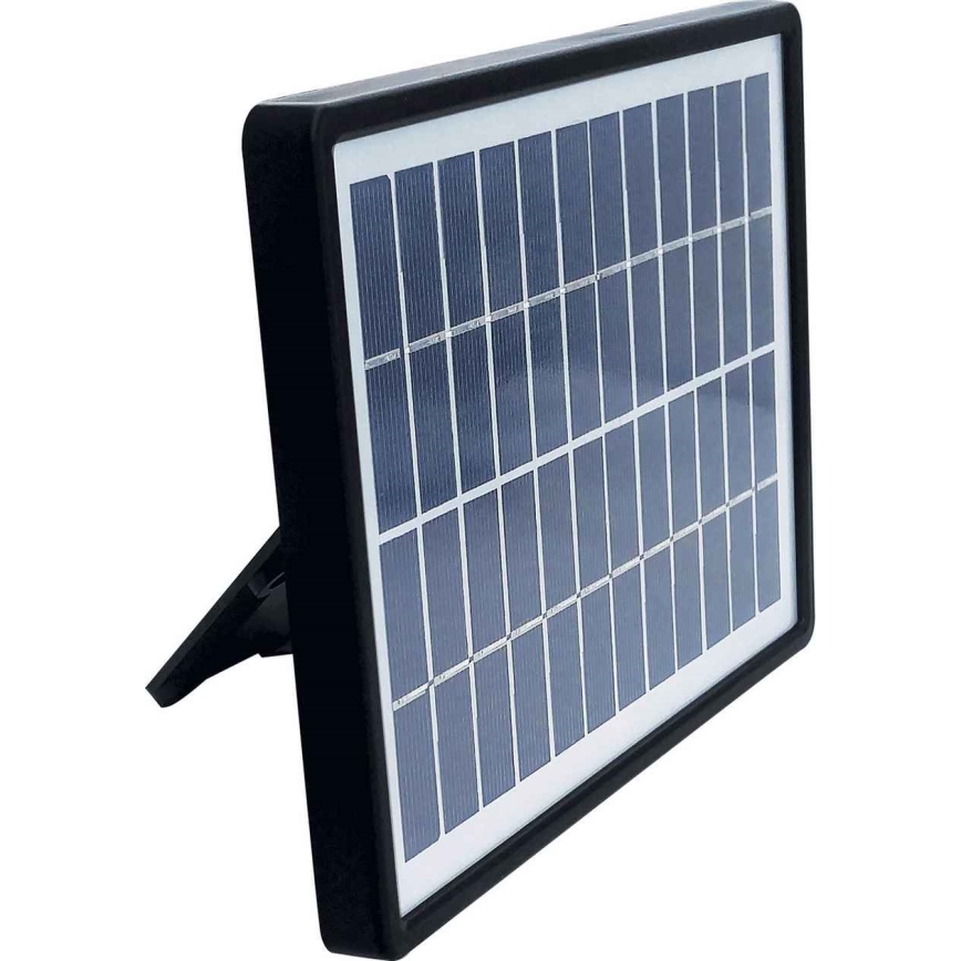 LED соларен прожектор с сензор TOMI LED/10W/7,4V 1800 mAh IP44 черен