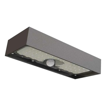 LED соларен прожектор с датчик за движение LED/3,7V 3000mAh 4000K IP65 черен