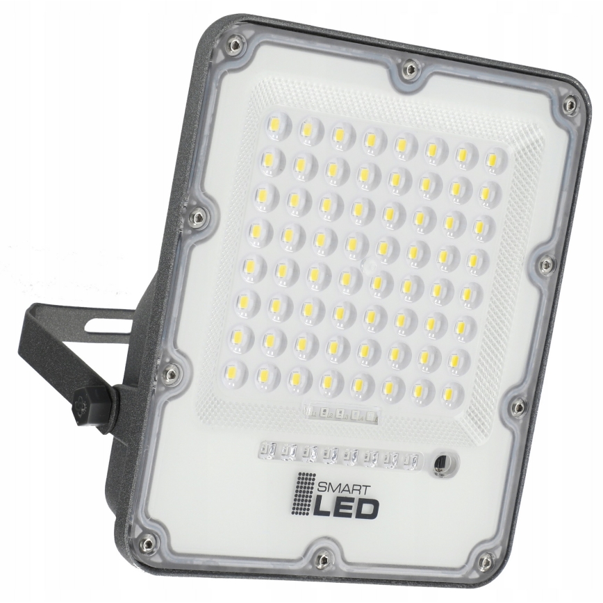 LED димируем соларен прожектор LED/100W/3,2V 5000K 10500 mAh IP65 черен + дистанционно управление