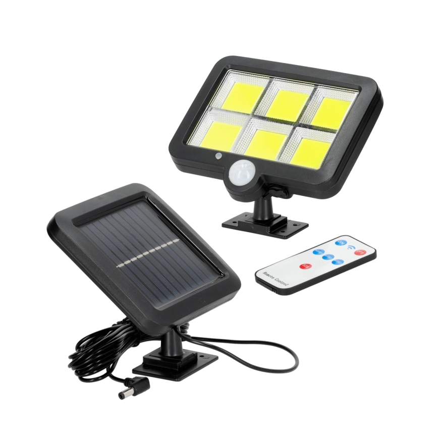 LED соларен прожектор със сензор LED/1,5W/3,7V 6000K IP44 1200 mAh