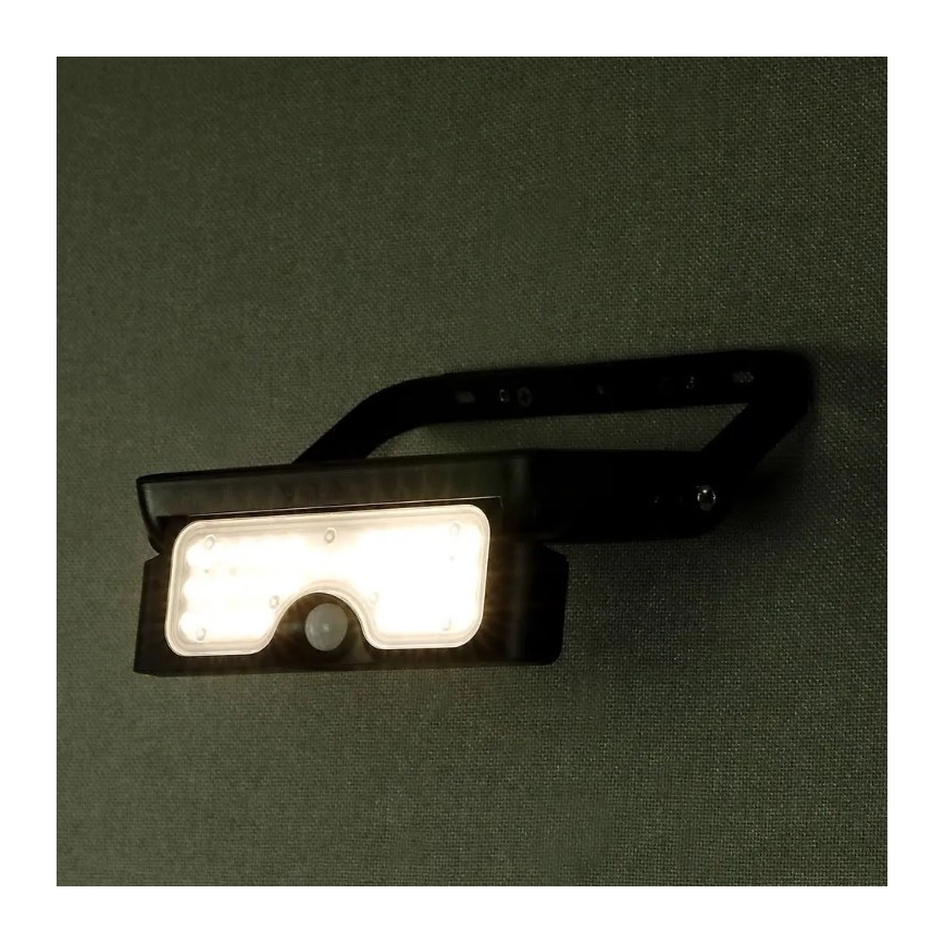LED соларен прожектор със сензор LED/5W/3,7V IP65 4000K 3000 mAh