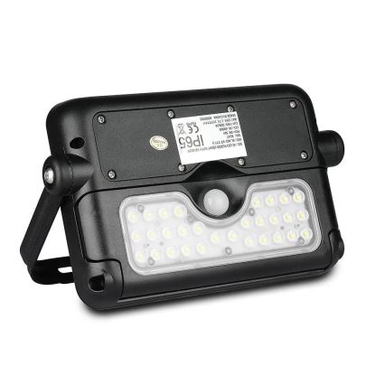LED соларен прожектор със сензор LED/5W/3,7V IP65 4000K 3000 mAh