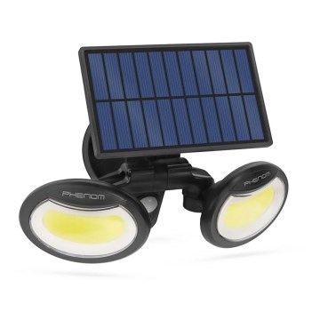 LED Соларен прожектор със сензор 2xLED/4W/5V IP65