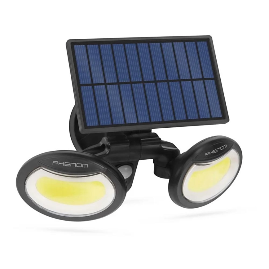 LED Соларен прожектор със сензор 2xLED/4W/5V IP65
