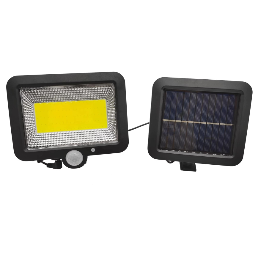 LED Соларен прожектор със сензор DUO LED/1W/3,7V 1200 mAh IP44