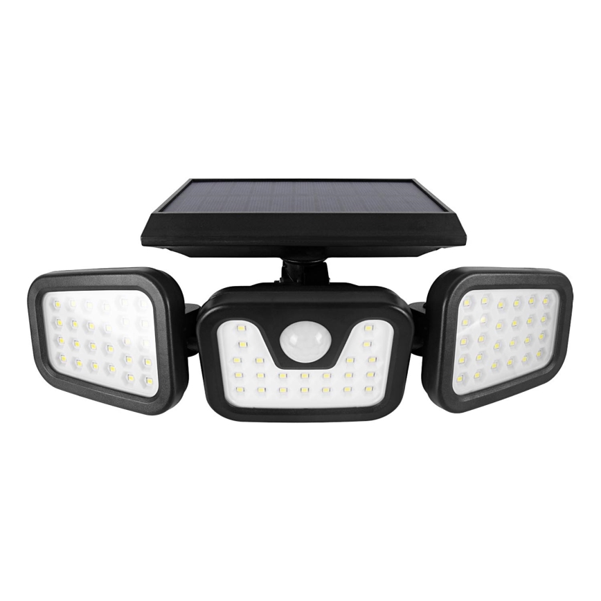 LED соларен прожектор със сензор LED/1,5W/3,7V 6000K IP44 2400 mAh