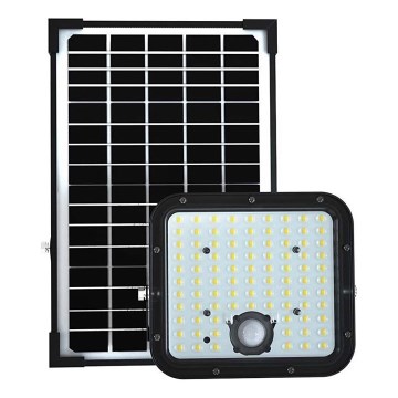 LED Соларен прожектор със сензор LED/30W/6,4V 4000K + дистанционно управление