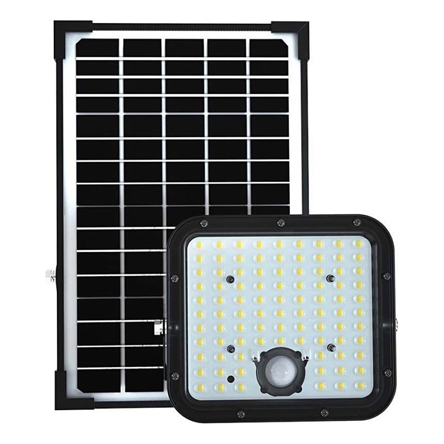 LED Соларен прожектор със сензор LED/30W/6,4V 6400K + дистанционно управление