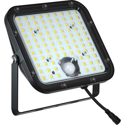 LED Соларен прожектор със сензор LED/30W/6,4V 6400K + дистанционно управление