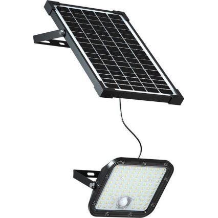 LED Соларен прожектор със сензор LED/30W/6,4V 6400K + дистанционно управление