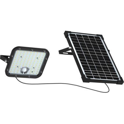 LED Соларен прожектор със сензор LED/30W/6,4V 6400K + дистанционно управление