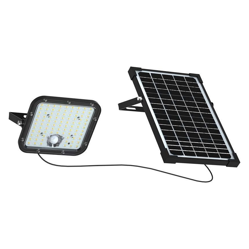 LED Соларен прожектор със сензор LED/30W/6,4V 6400K + дистанционно управление